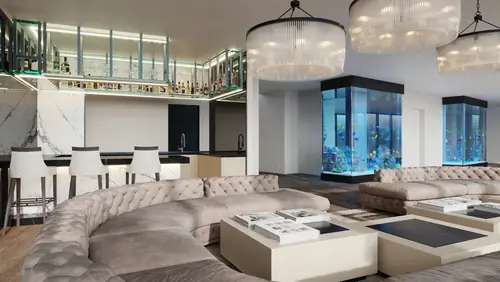 Broadbeach I — a further view of the completed interior